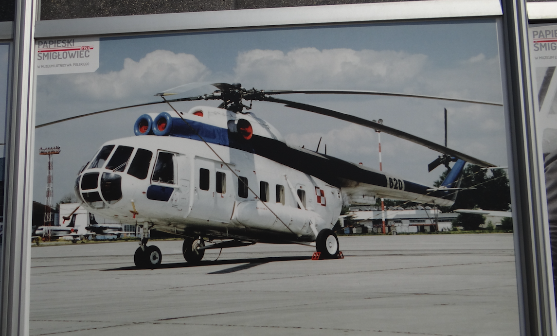 Papieski śmigłowiec Mi-8 PS nb 620. 2017 rok. Zdjęcie Muzeum Lotnictwa Polskiego
