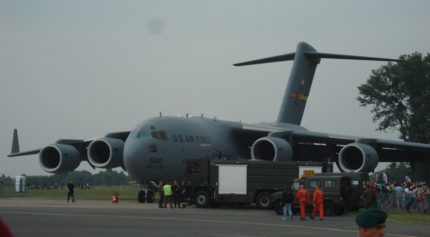 Boeing C-17 Globemaster nb 5140 USAF. 2009 rok. Zdjęcie Karol Placha Hetman