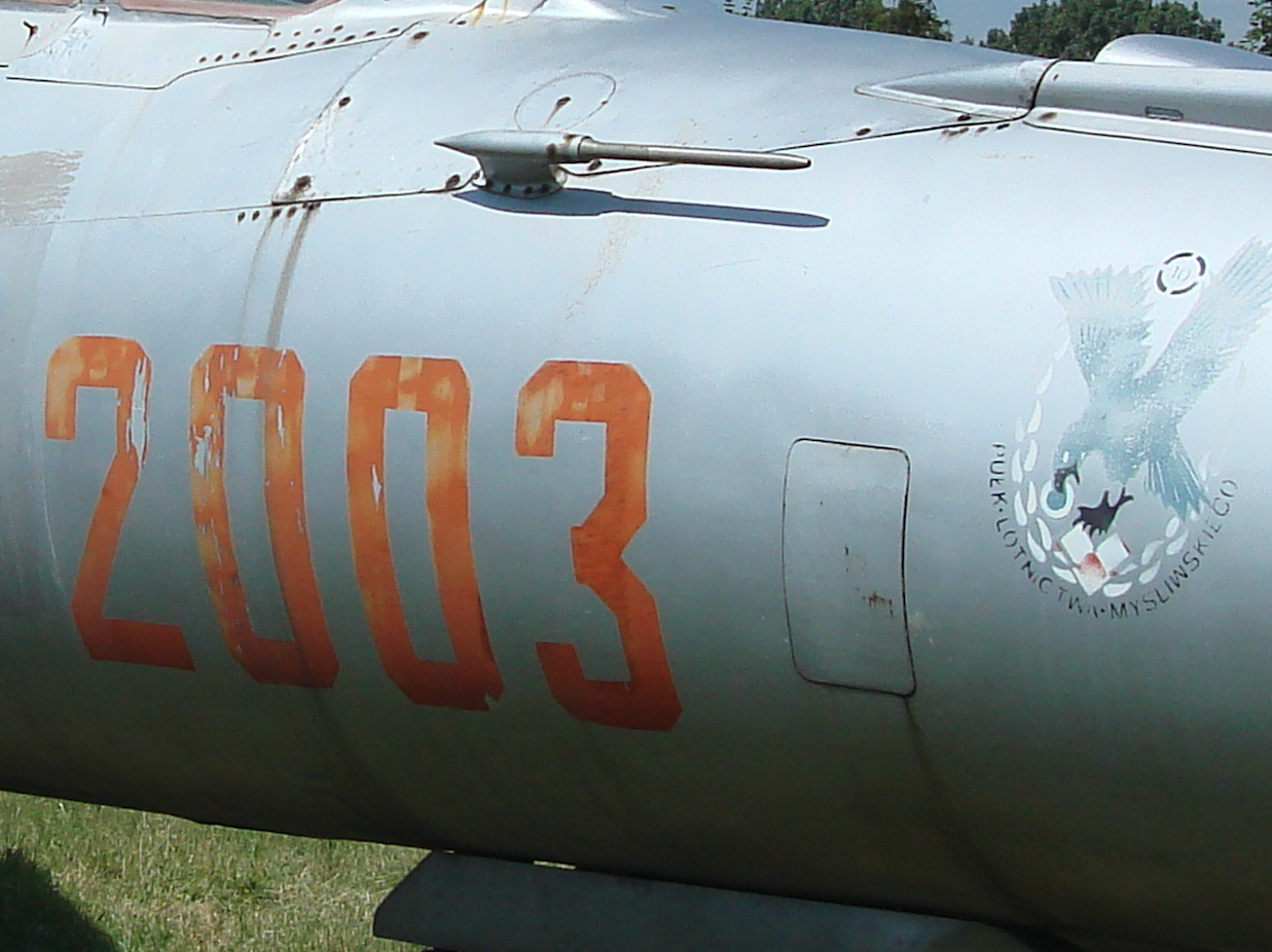 MiG-21 M nb 2003. Emblem 10 PLM. Kraków 2007. Photo by Karol Placha Hetman
