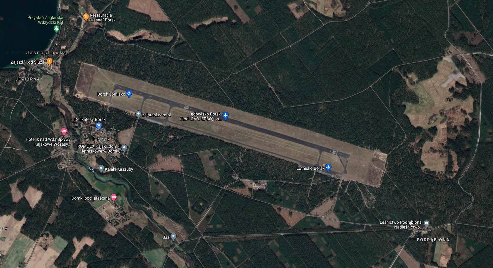 Borsk airport. 2013 year. Photo of google