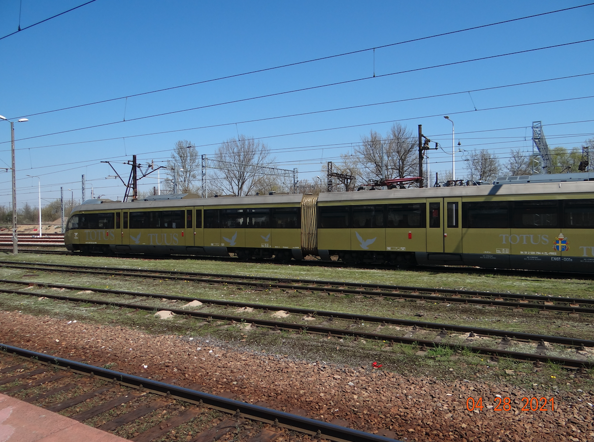 Papal Train EZT EN61-001, 14WE-07. 2021 year. Photo by Karol Placha Hetman