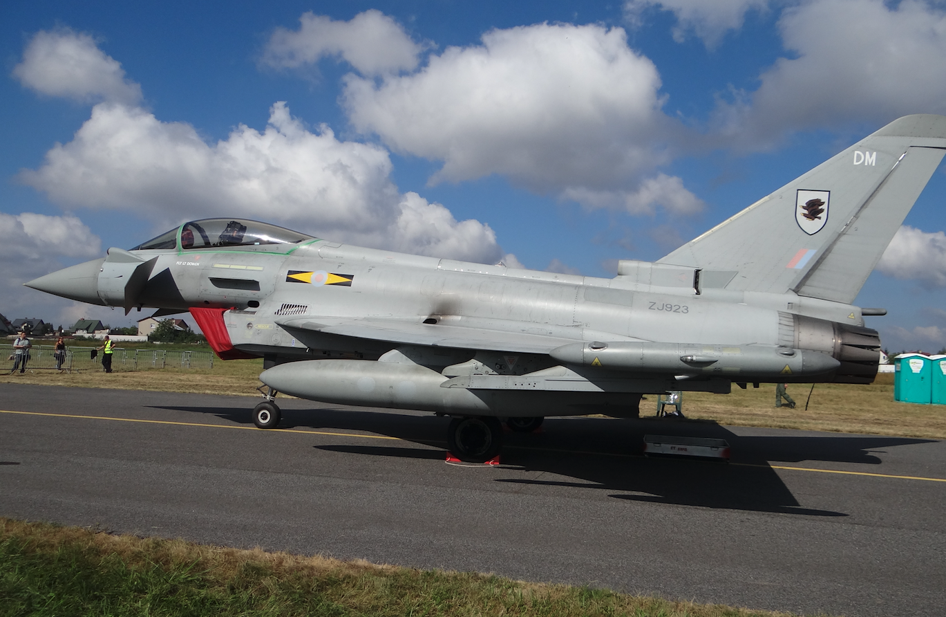 Eurofighter Typhoon nb ZJ923-DM. Wielka Brytania. 2011 rok. Zdjęcie Karol Placha Hetman