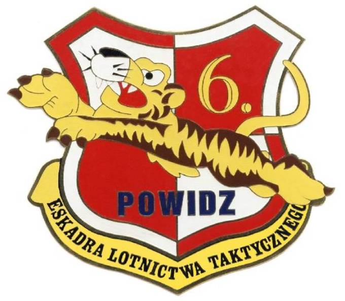 Godło 6. Eskadry, kiedy stacjonowała w Powidzu