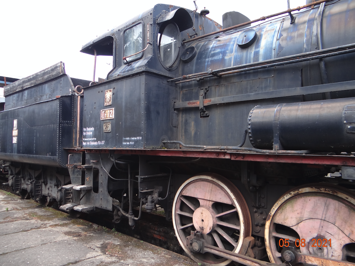 Steam locomotive Tr12-25. 2021. Photo by Karol Placha Hetman