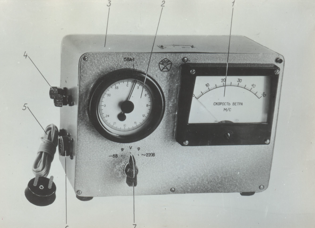 Wind gauge M-47, photo from the manual