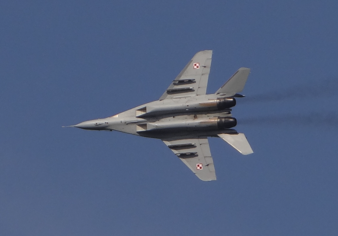 MiG-29 nb 54. za sterami porucznik Jacek Stolarek. 2017 rok. Zdjęcie Karol Placha Hetman