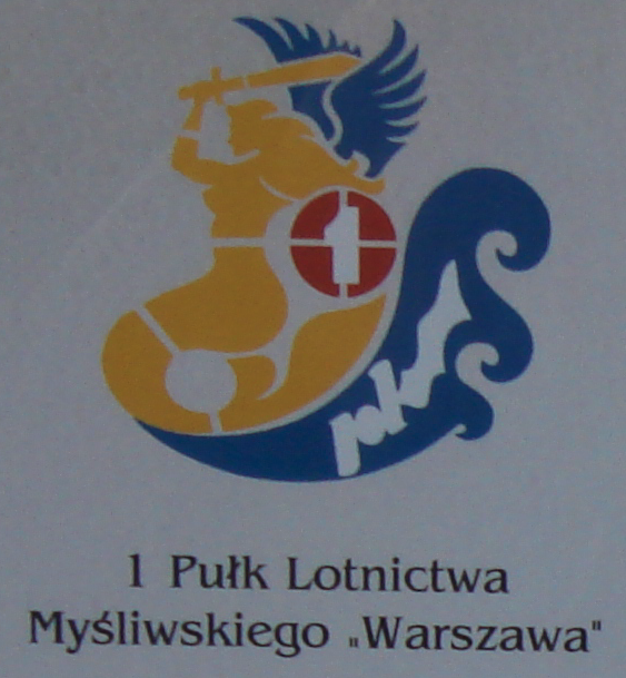 Godło 1 Pułku Lotnictwa Myśliwskiego „Warszawa”. Zdjęcie Karol Placha Hetman