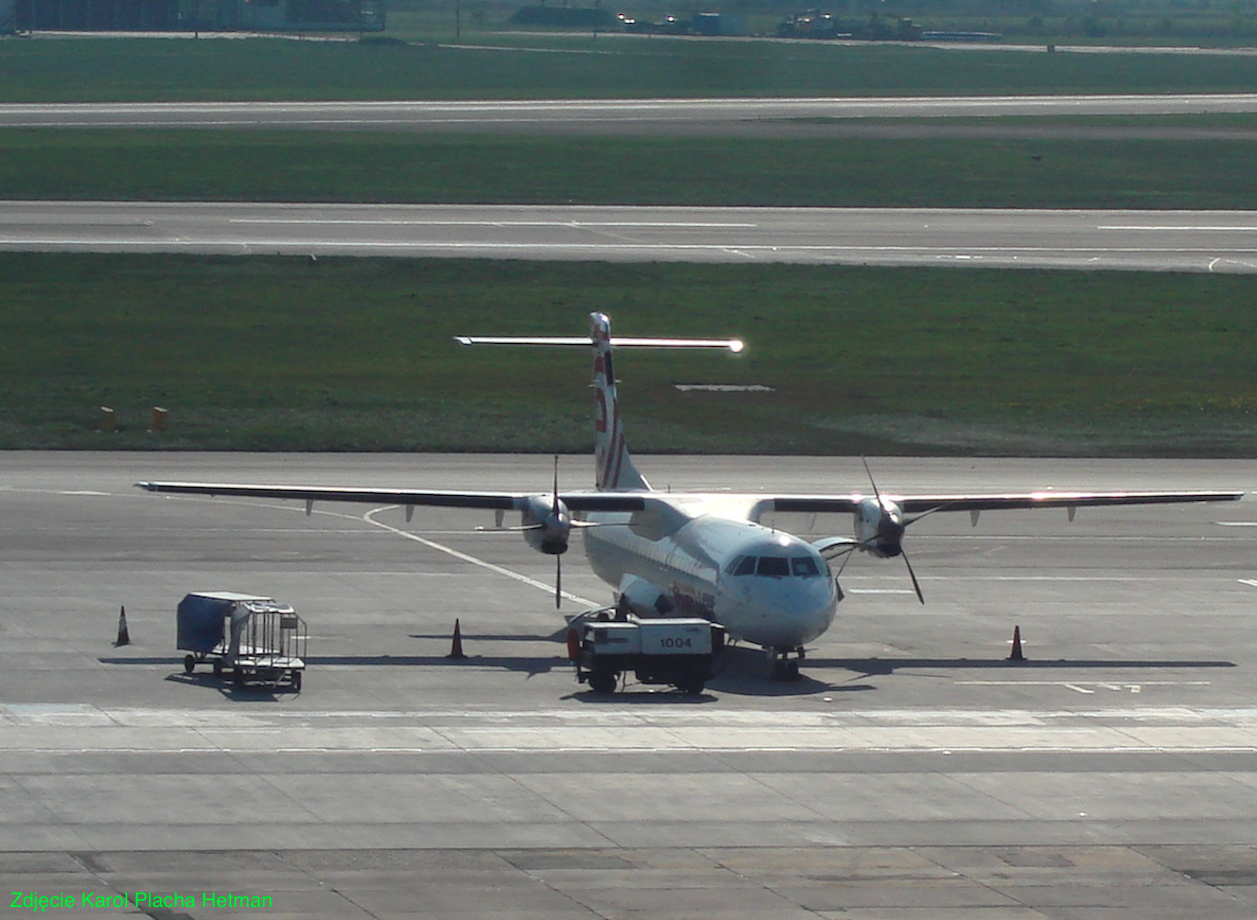 ATR 72 SP-LFA Eurolot. 2009 rok. Zdjęcie Karol Placha Hetman