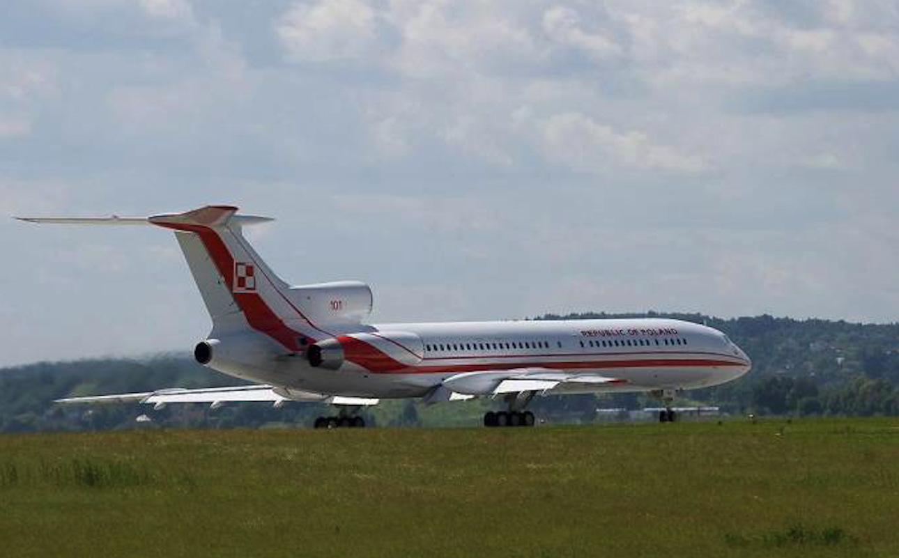 Tu-154 M Lux nb 101. Balice 2004 year. Photo by Karol Placha Hetman