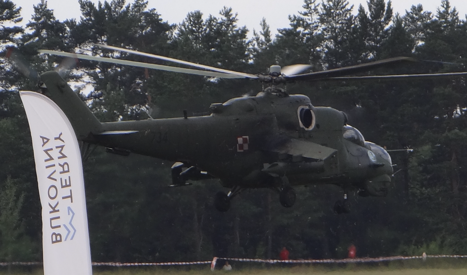 Mil Mi-24 nb 734. Nowy Targ 2018 rok. Zdjęcie Karol Placha Hetman