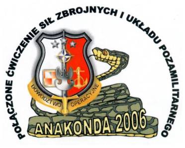 Godło ćwiczeń pod kryptonimem Anakonda 2006