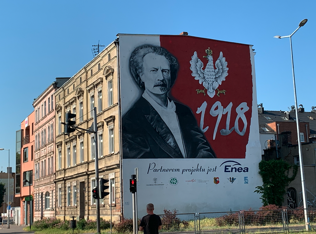 Ignacy Jan Paderewski. Leszno Aleja Jana Pawła II. 2021 rok. Zdjęcie Karol Placha Hetman