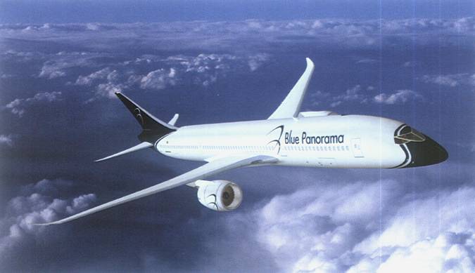 Wizja artystyczna B 787. 2004 rok. Zdjęcie Boeing