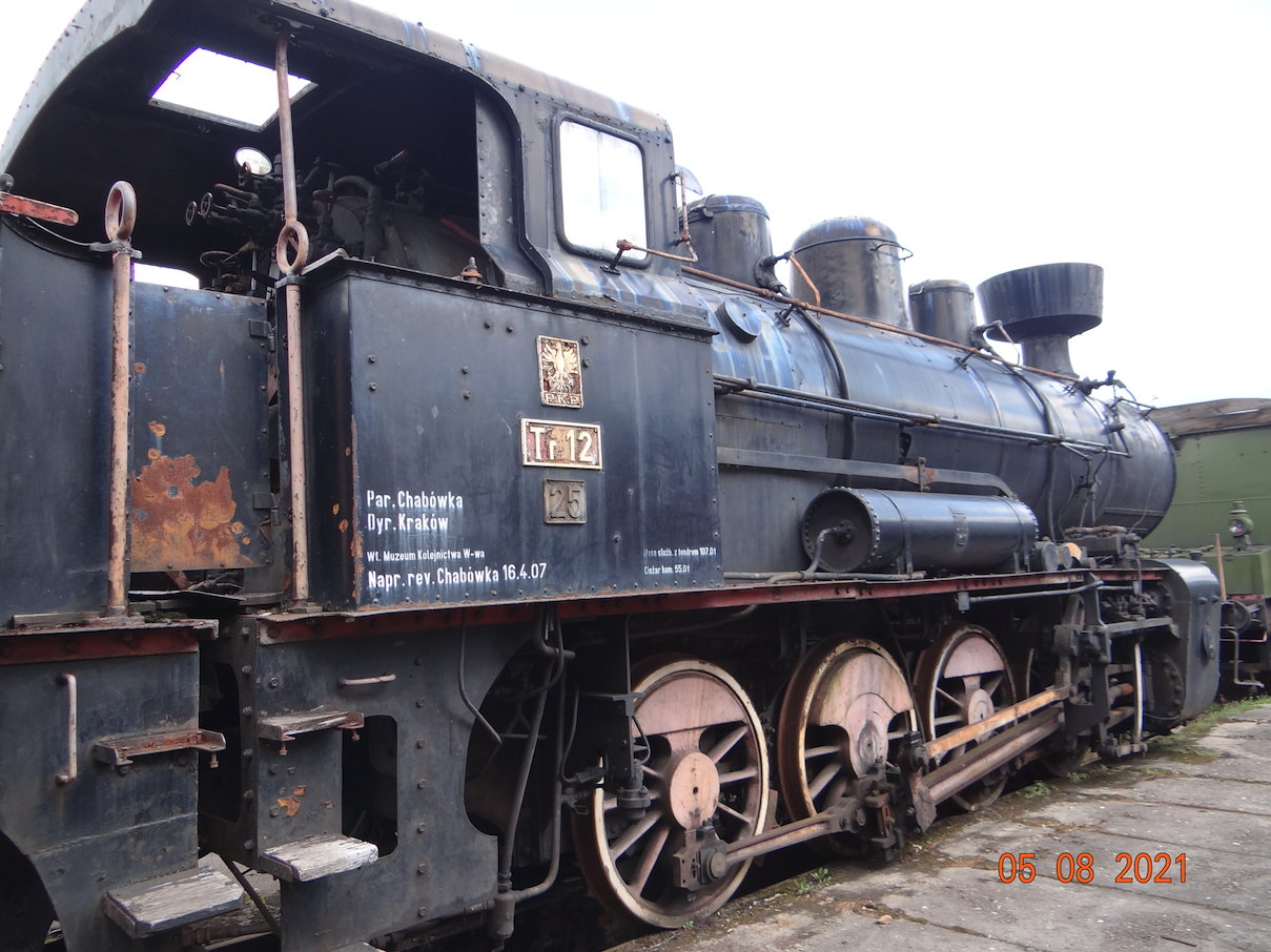 Steam locomotive Tr12-25 from the end of the 19th century. 2021. Photo by Karol Placha Hetman