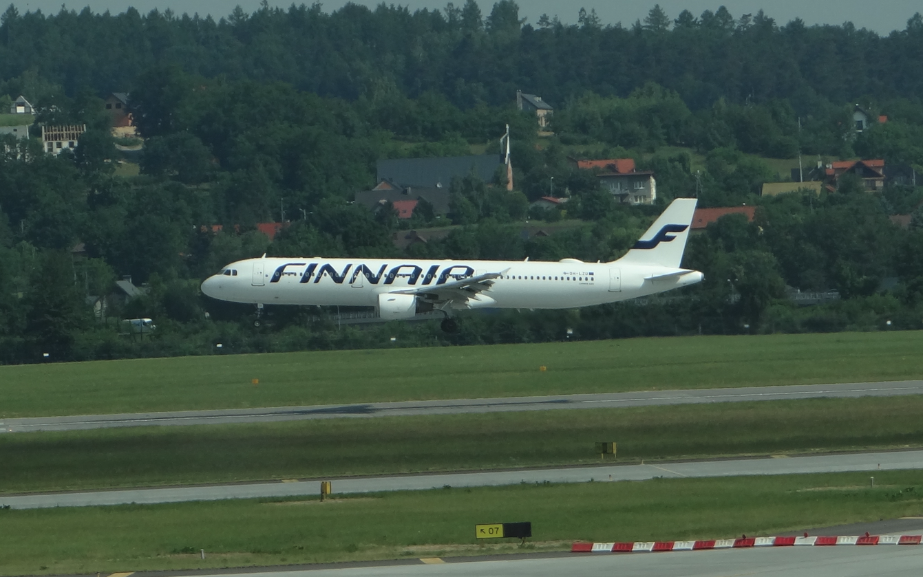 Airbus A-321 OH-LZF. 2018 rok. Zdjęcie Karol Placha Hetman