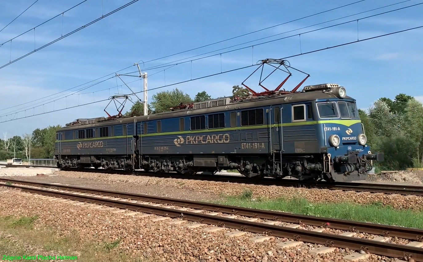 ET41-191 electric locomotive. 2021 year. Photo by Karol Placha Hetman