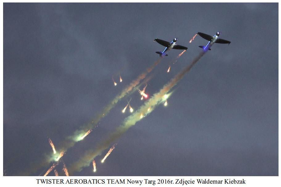 TWISTER AEROBATICS TEAM. 2016 year. Photo by Waldemar Kiebzak