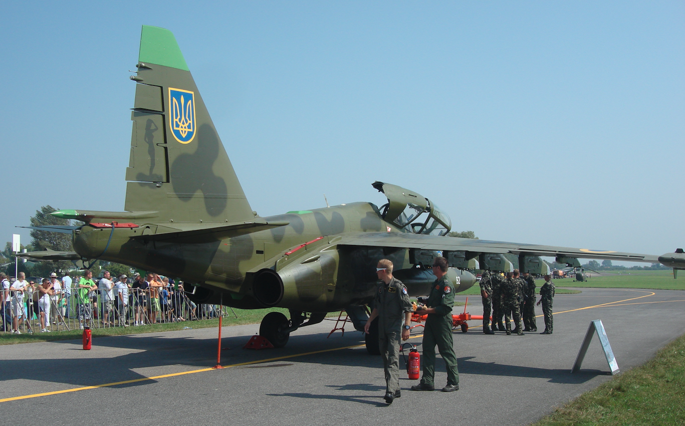 Suchoj Su-25 UB nb 61. Ukraina. 2011 rok. Zdjęcie Karol Placha Hetman