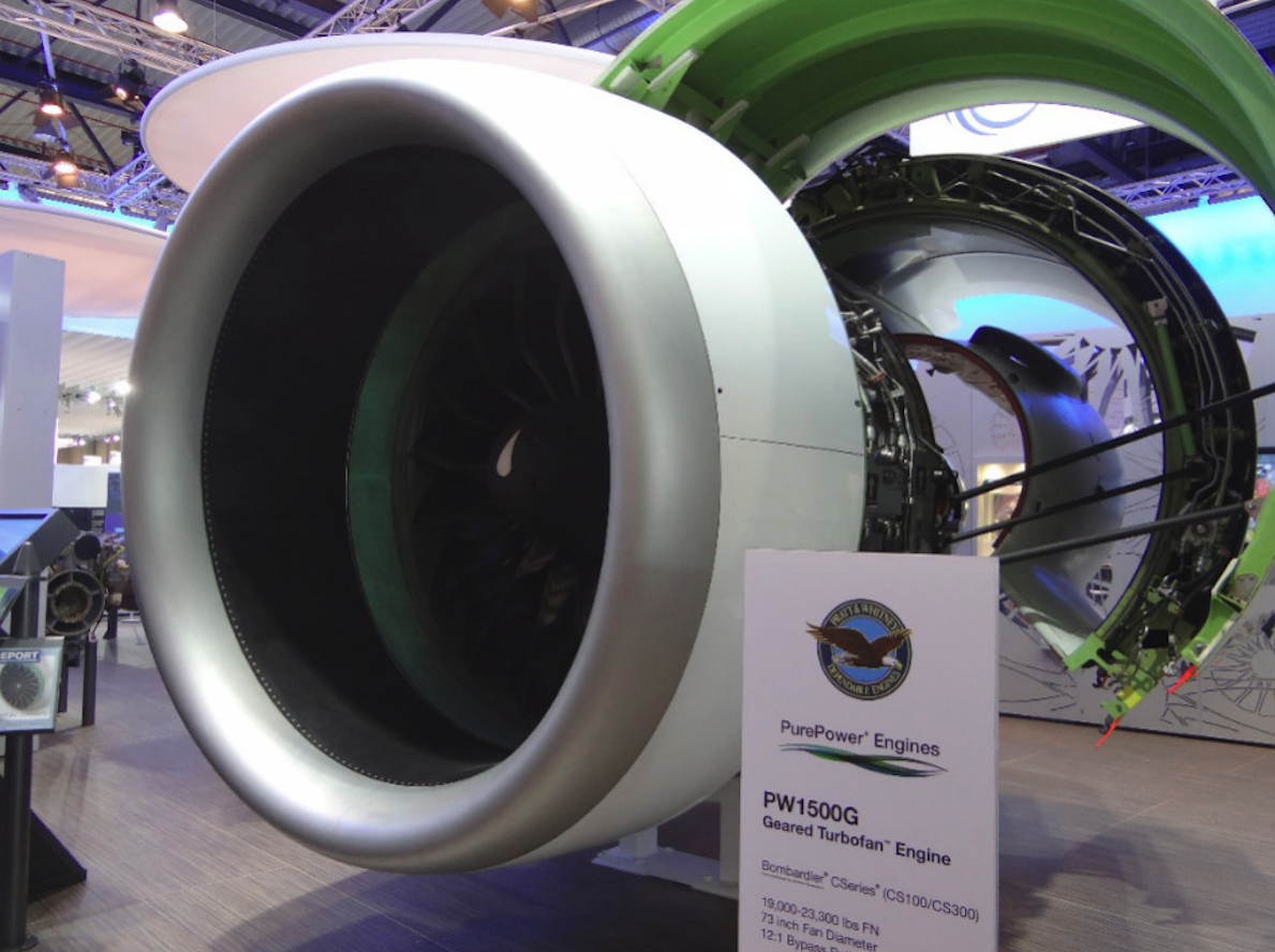 Pratt & Whitney PW1500G. 2014 rok. Zdjęcie Karol Placha Hetman