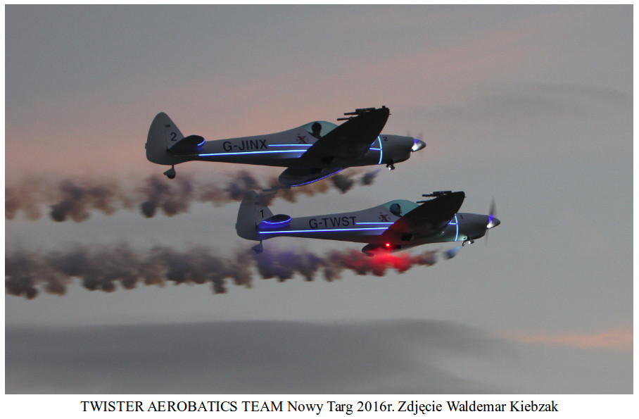 TWISTER AEROBATICS TEAM. 2016 year. Photo by Waldemar Kiebzak